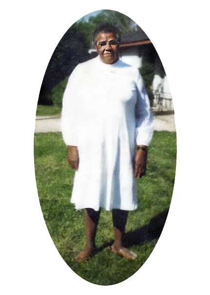 Portrait of Girtie Lee Stewart, beloved family matriarch and founder of our homecoming tradition